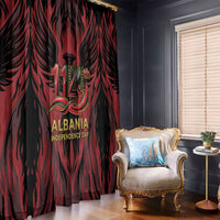 Albania Independence Day Window Curtain Double Headed Eagle 114th Anniversary