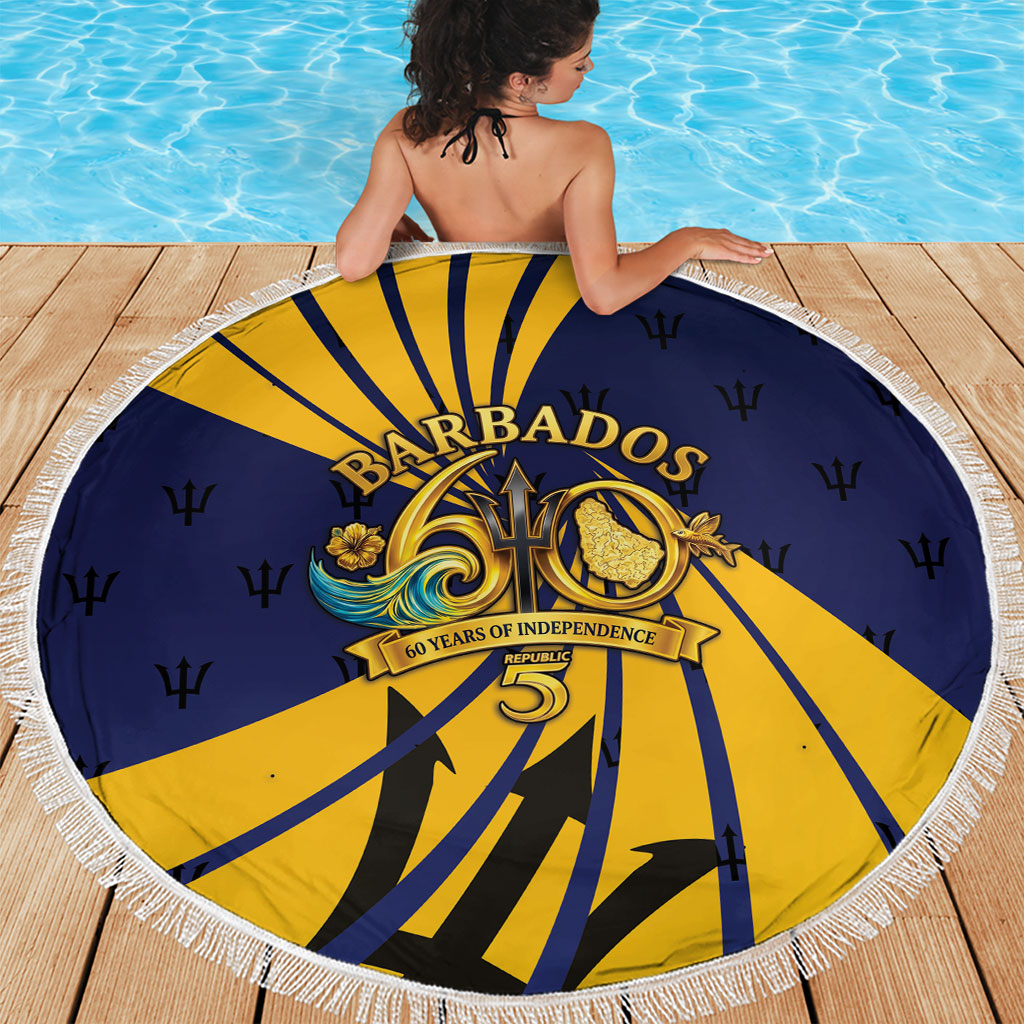 Barbados Independence Day Beach Blanket 60th Anniversary Barbados Trident