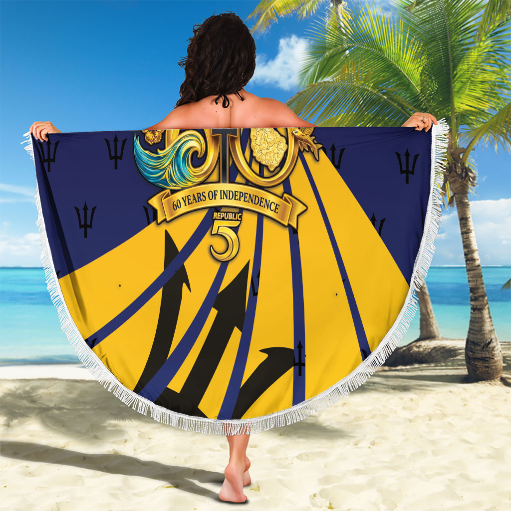Barbados Independence Day Beach Blanket 60th Anniversary Barbados Trident