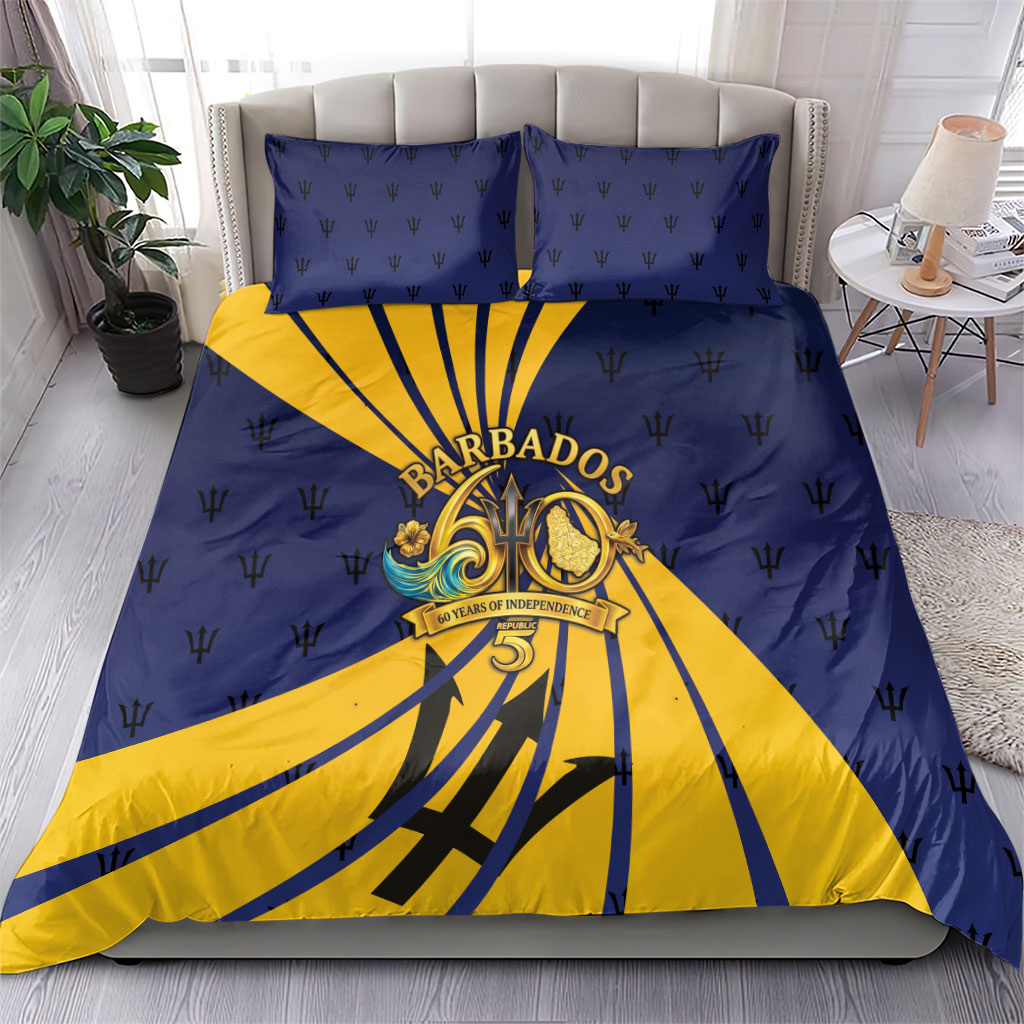 Barbados Independence Day Bedding Set 60th Anniversary Barbados Trident