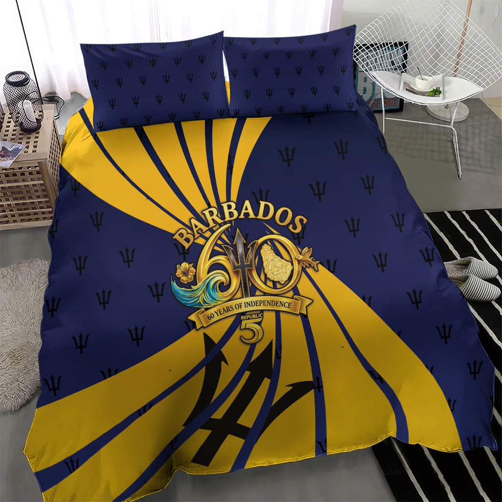 Barbados Independence Day Bedding Set 60th Anniversary Barbados Trident