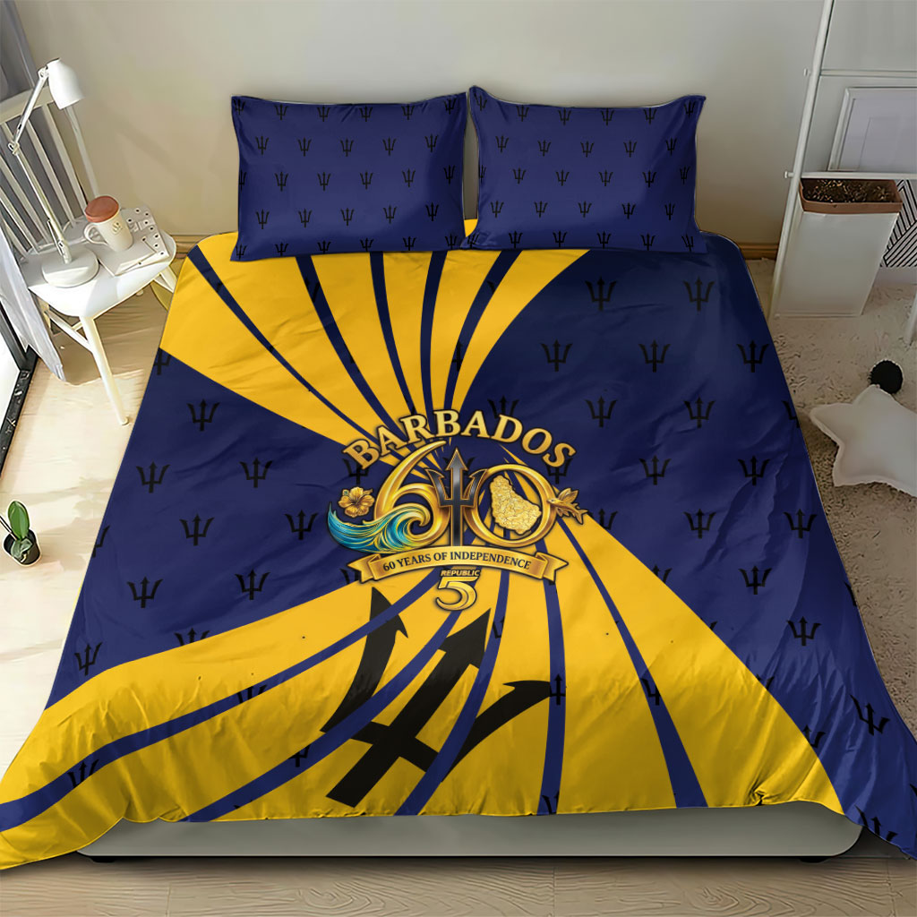 Barbados Independence Day Bedding Set 60th Anniversary Barbados Trident