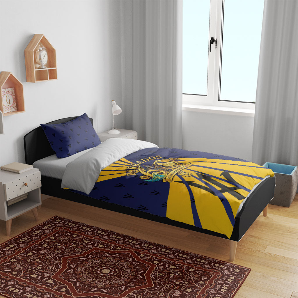 Barbados Independence Day Bedding Set 60th Anniversary Barbados Trident