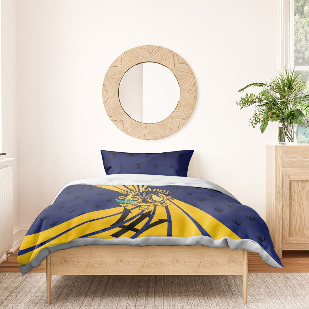 Barbados Independence Day Bedding Set 60th Anniversary Barbados Trident
