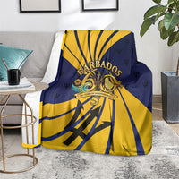 Barbados Independence Day Blanket 60th Anniversary Barbados Trident
