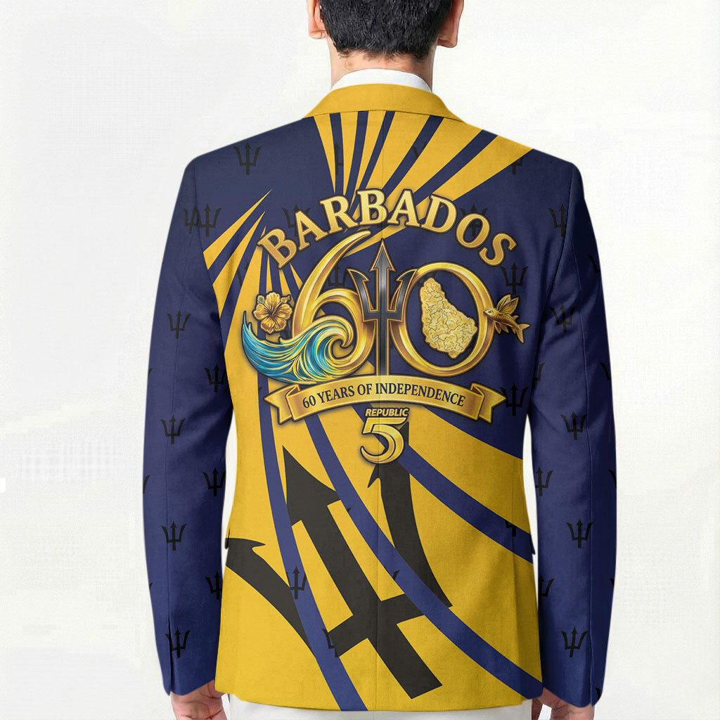 Barbados Independence Day Blazer 60th Anniversary Barbados Trident