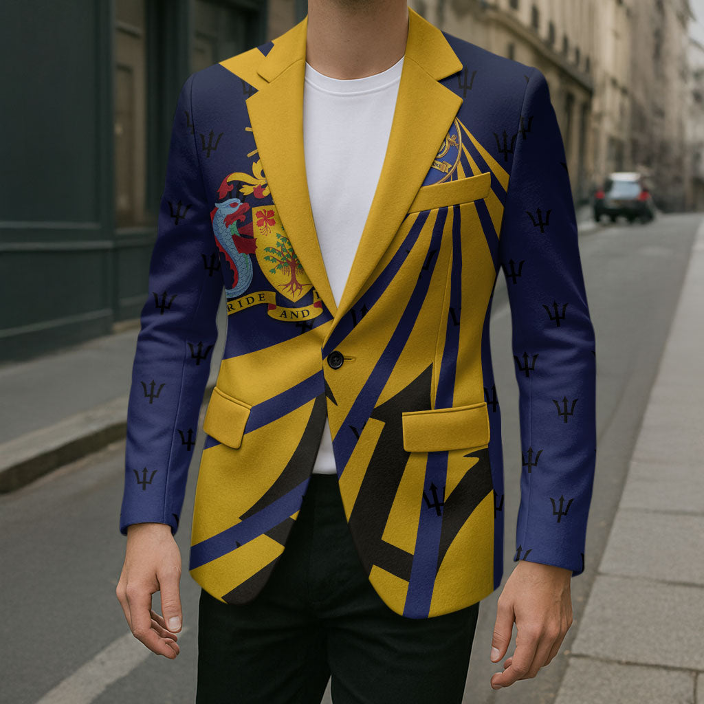Barbados Independence Day Blazer 60th Anniversary Barbados Trident