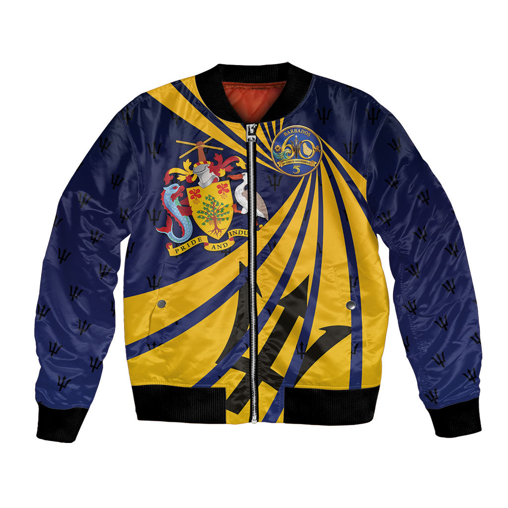 Barbados Independence Day Bomber Jacket 60th Anniversary Barbados Trident