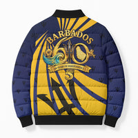Barbados Independence Day Bomber Puffer Jacket 60th Anniversary Barbados Trident