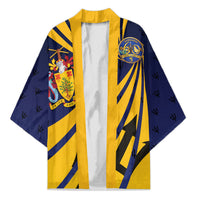 Barbados Independence Day Kimono 60th Anniversary Barbados Trident