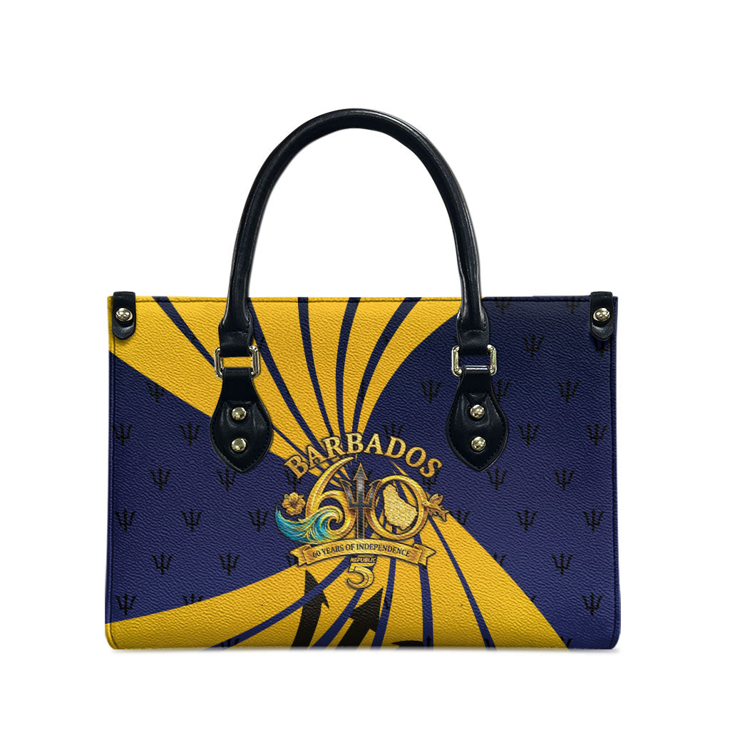 Barbados Independence Day Leather Bag 60th Anniversary Barbados Trident