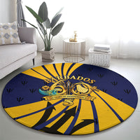 Barbados Independence Day Round Carpet 60th Anniversary Barbados Trident