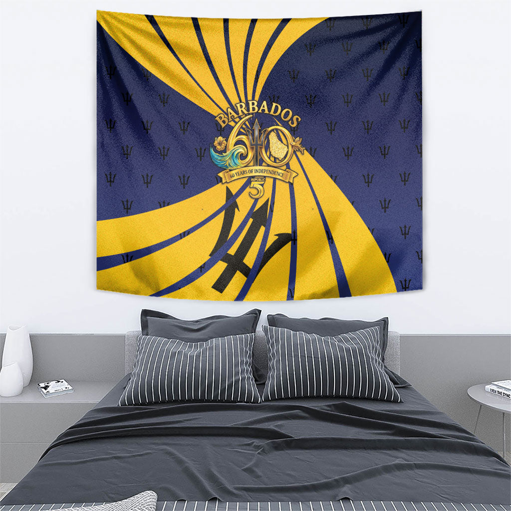 Barbados Independence Day Tapestry 60th Anniversary Barbados Trident