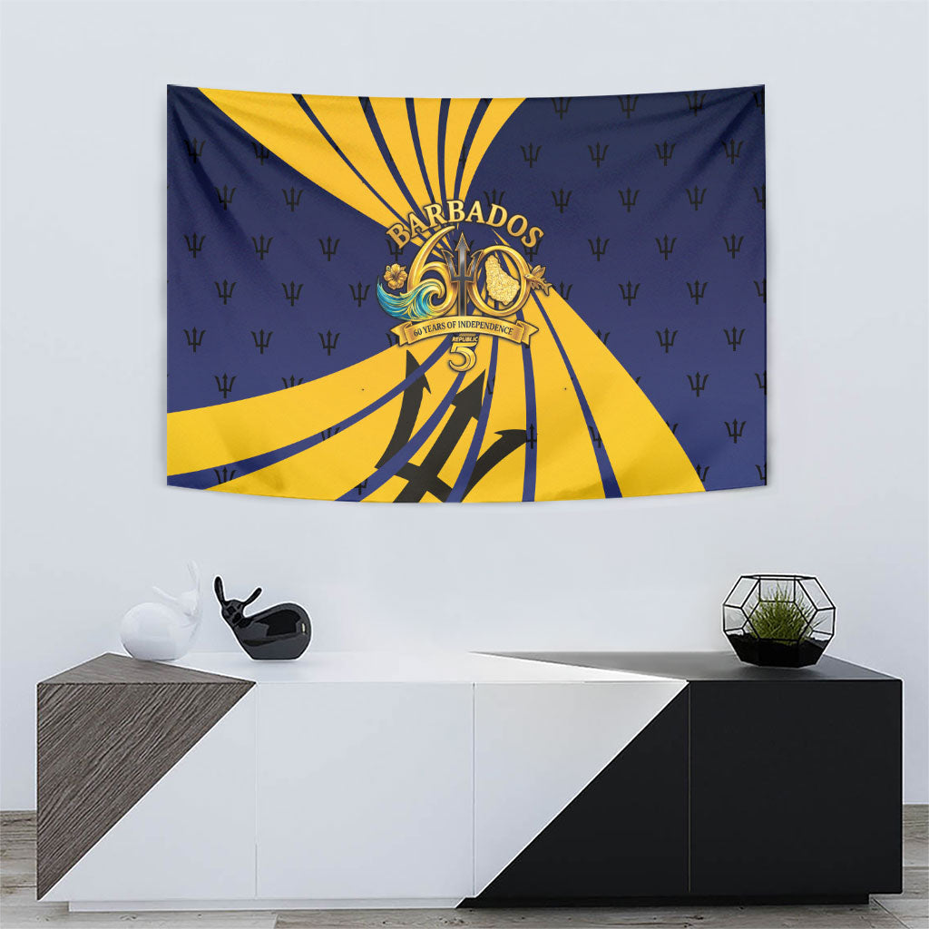 Barbados Independence Day Tapestry 60th Anniversary Barbados Trident