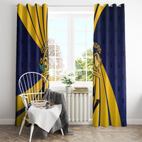 Barbados Independence Day Window Curtain 60th Anniversary Barbados Trident