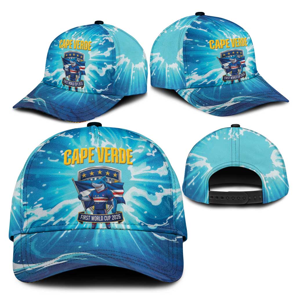 Blue Shark Cape Verde Football Classic Cap First World Cup 2026 - Wonder Print Shop