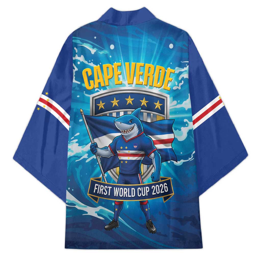 Blue Shark Cape Verde Football Kimono First World Cup 2026 - Wonder Print Shop