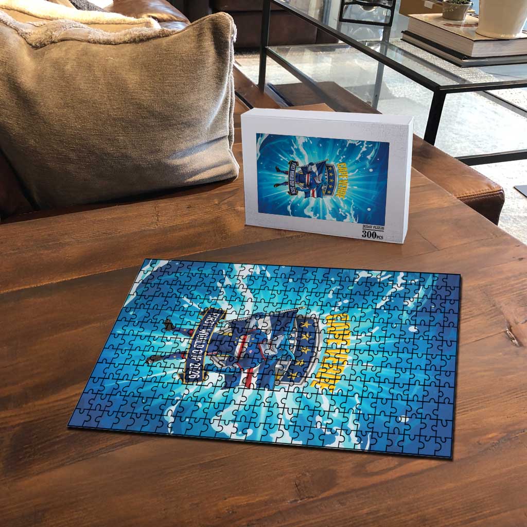 Blue Shark Cape Verde Football Puzzle First World Cup 2026 - Wonder Print Shop