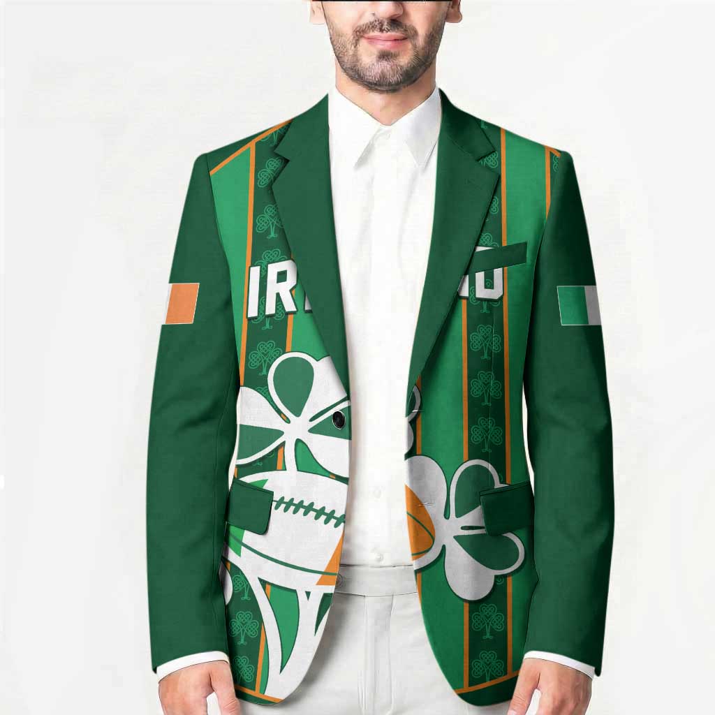 Custom Rugby Ireland Blazer Irish Lucky Shamrock