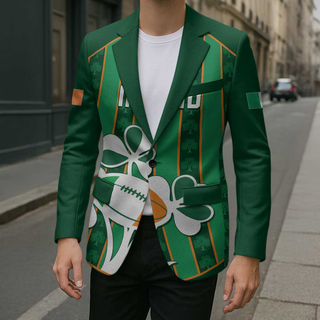 Custom Rugby Ireland Blazer Irish Lucky Shamrock