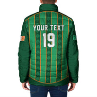 Custom Rugby Ireland Padded Jacket Irish Lucky Shamrock