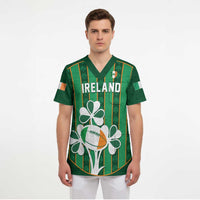 Custom Rugby Ireland Scrub Top Irish Lucky Shamrock