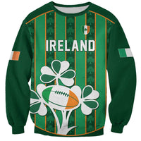 Custom Rugby Ireland Sweatshirt Irish Lucky Shamrock