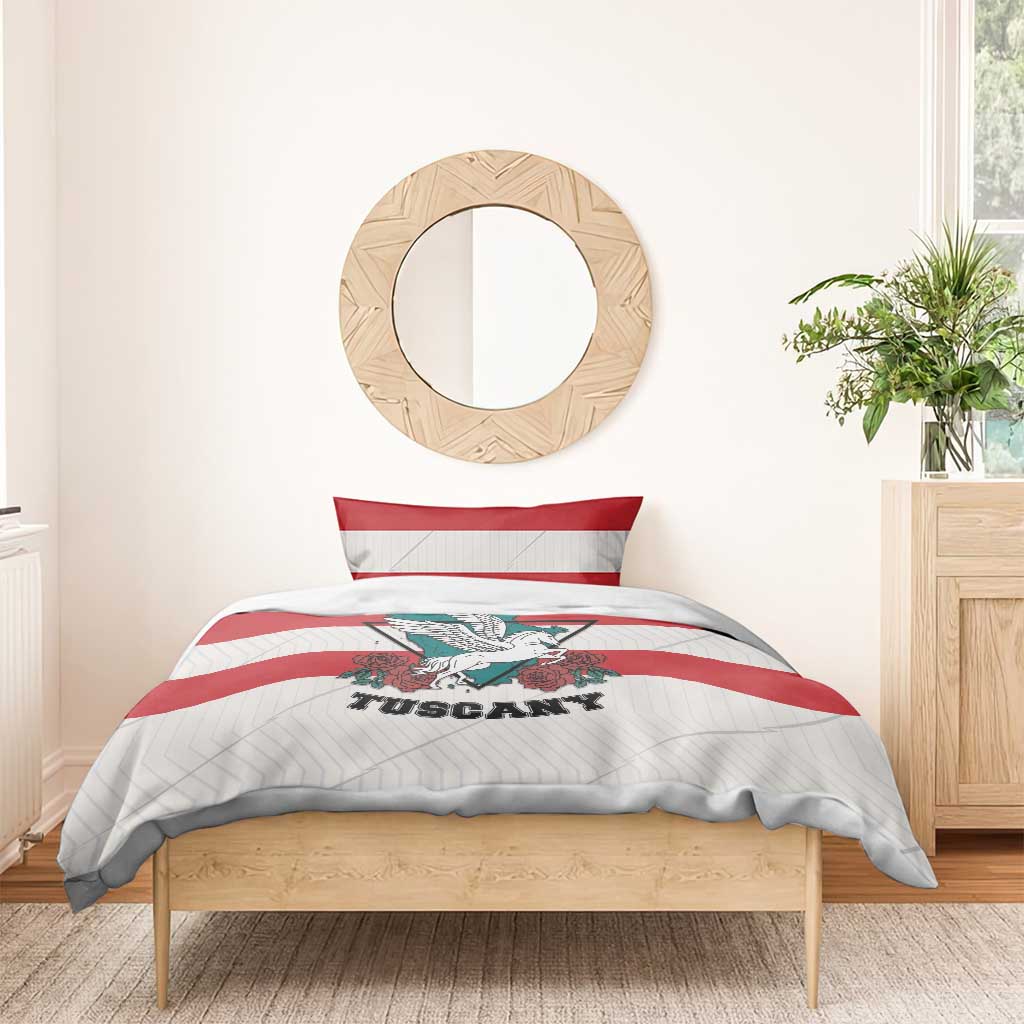 Italy Tuscany Bedding Set Pegasus With Map Style - Wonder Print Shop