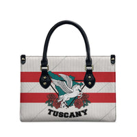 Italy Tuscany Leather Bag Pegasus With Map Style - Wonder Print Shop