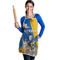 Ukraine Independence Day Apron Tryzub Heritage Freedom Pride