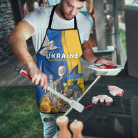 Ukraine Independence Day Apron Tryzub Heritage Freedom Pride