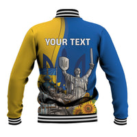 Personalized Ukraine Independence Day Baseball Jacket Tryzub Heritage Freedom Pride