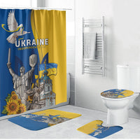 Ukraine Independence Day Bathroom Set Tryzub Heritage Freedom Pride