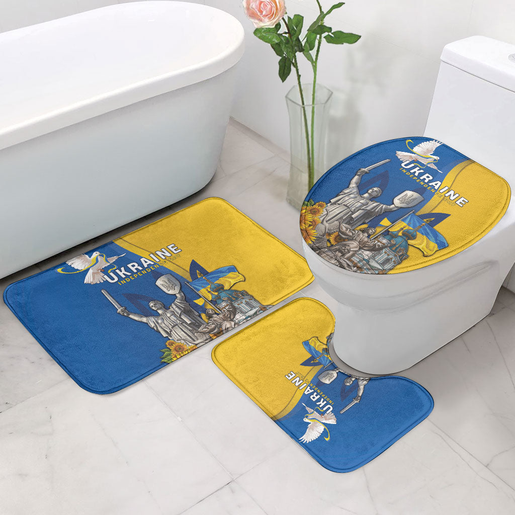 Ukraine Independence Day Bathroom Set Tryzub Heritage Freedom Pride
