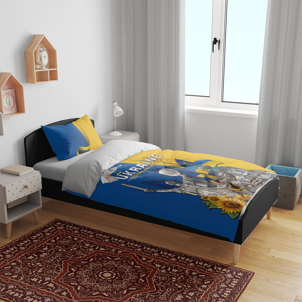 Ukraine Independence Day Bedding Set Tryzub Heritage Freedom Pride
