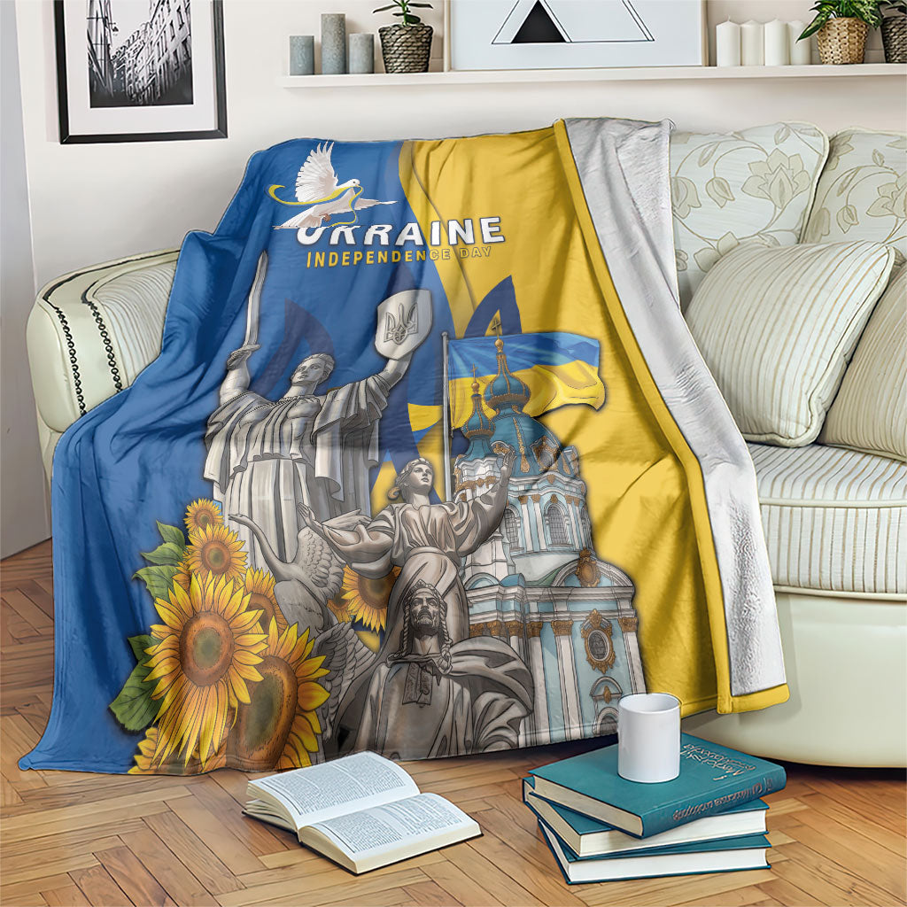Ukraine Independence Day Blanket Tryzub Heritage Freedom Pride