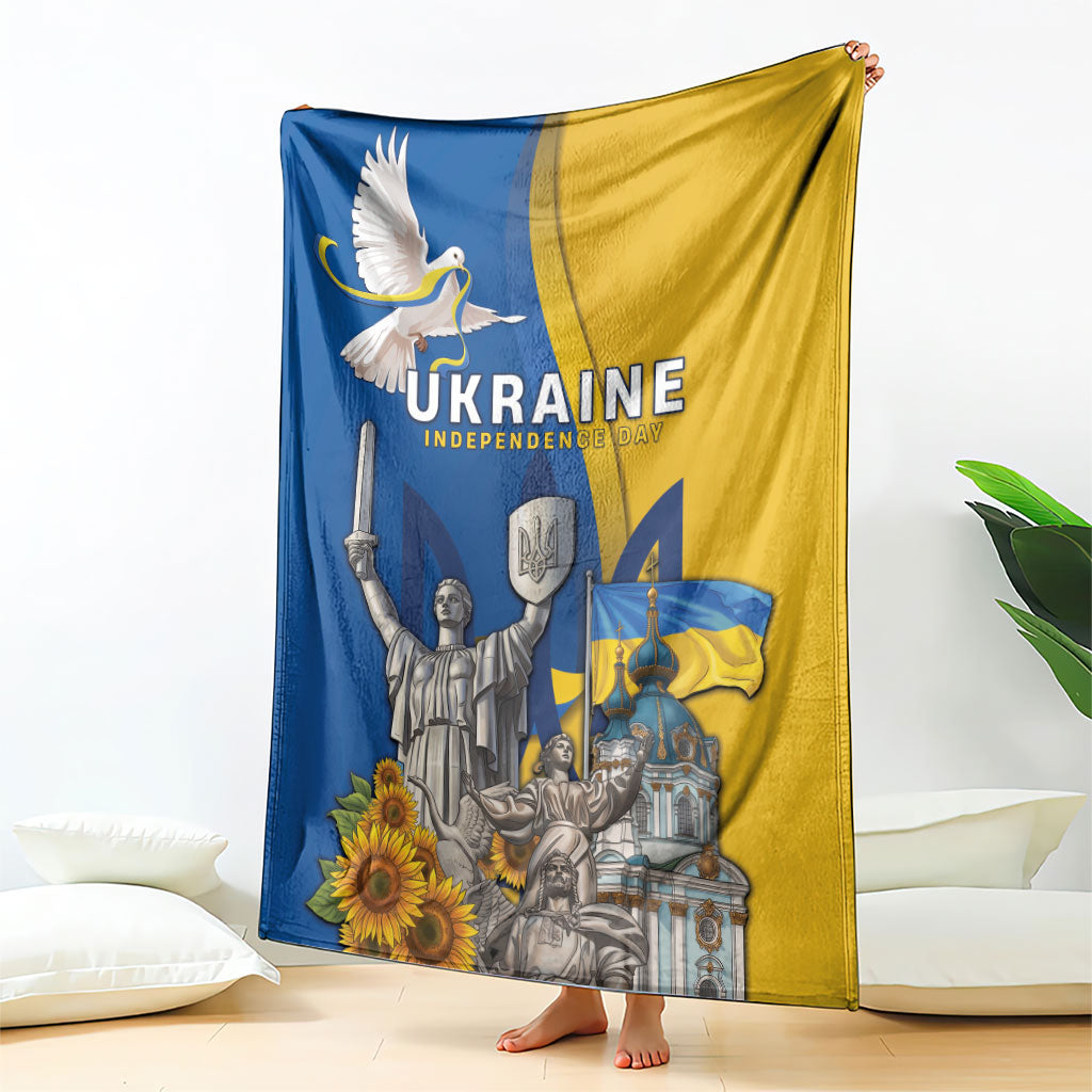 Ukraine Independence Day Blanket Tryzub Heritage Freedom Pride