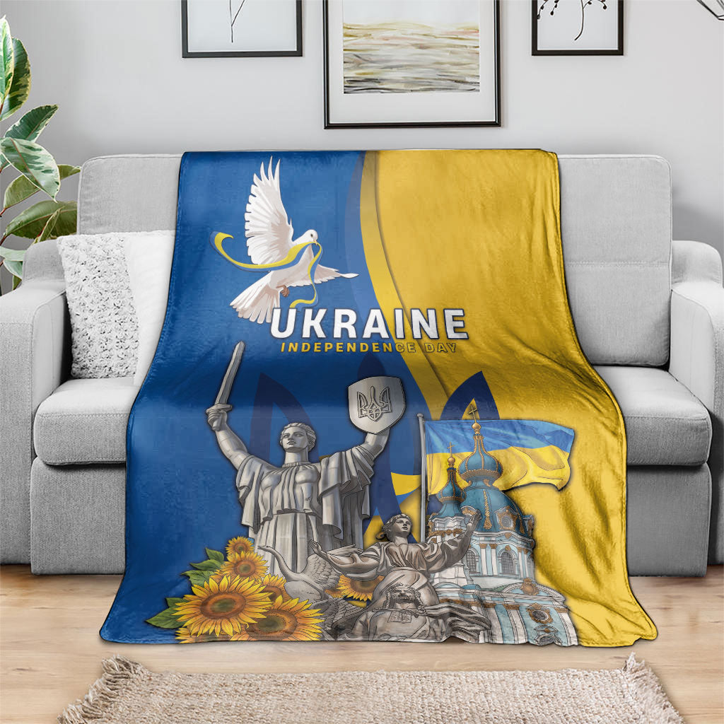 Ukraine Independence Day Blanket Tryzub Heritage Freedom Pride