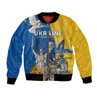 Personalized Ukraine Independence Day Bomber Jacket Tryzub Heritage Freedom Pride