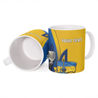 Personalized Ukraine Independence Day Ceramic Mug Tryzub Heritage Freedom Pride