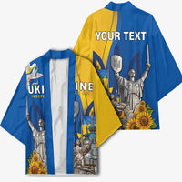 Personalized Ukraine Independence Day Kimono Tryzub Heritage Freedom Pride