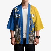 Personalized Ukraine Independence Day Kimono Tryzub Heritage Freedom Pride