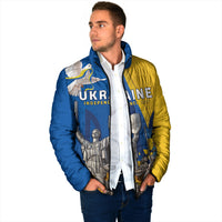 Personalized Ukraine Independence Day Padded Jacket Tryzub Heritage Freedom Pride