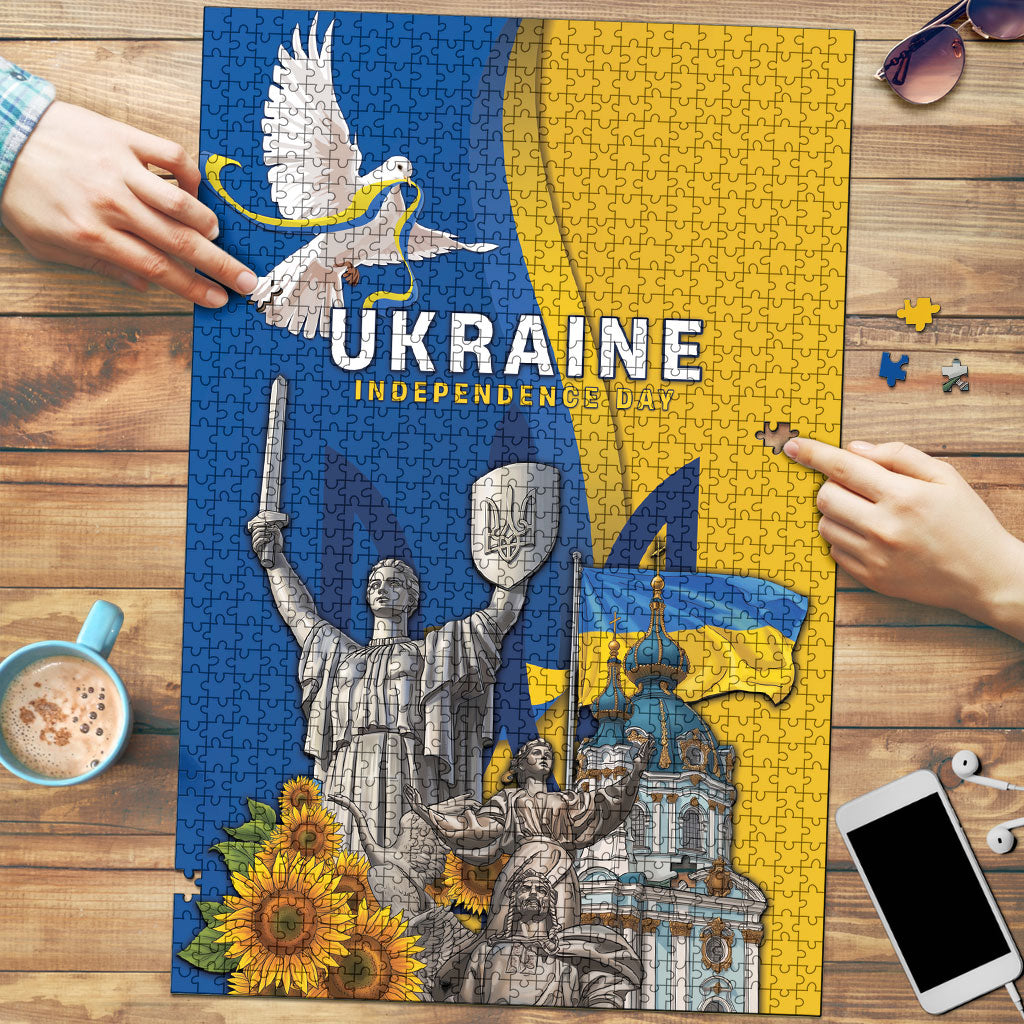 Ukraine Independence Day Puzzle Tryzub Heritage Freedom Pride