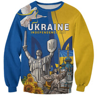 Personalized Ukraine Independence Day Sweatshirt Tryzub Heritage Freedom Pride