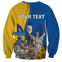 Personalized Ukraine Independence Day Sweatshirt Tryzub Heritage Freedom Pride