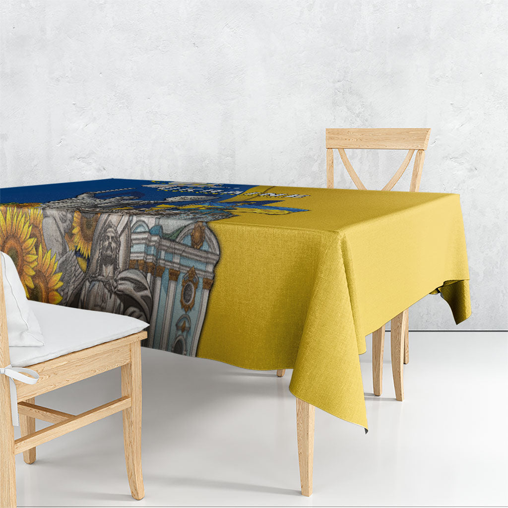 Ukraine Independence Day Tablecloth Tryzub Heritage Freedom Pride