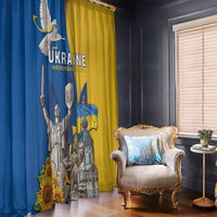 Ukraine Independence Day Window Curtain Tryzub Heritage Freedom Pride
