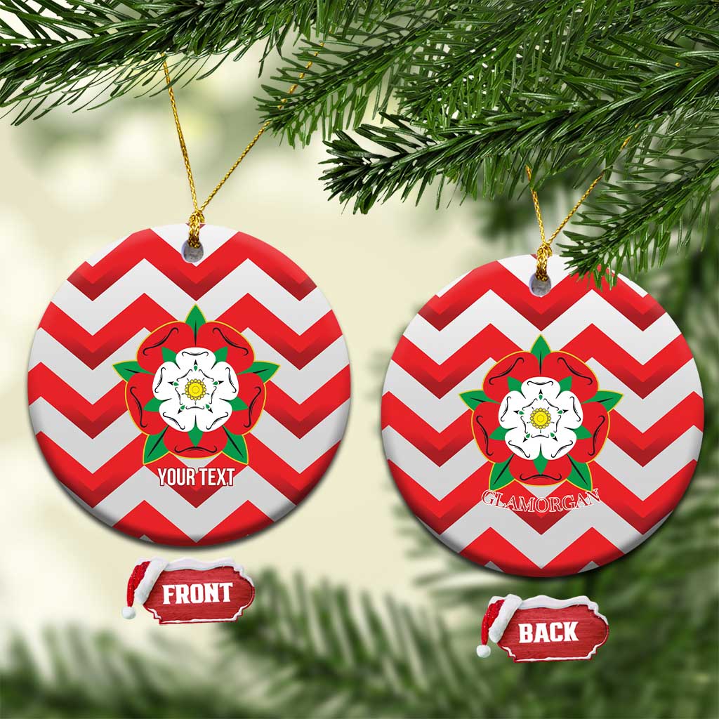 Personalized Glamorgan Wales Ceramic Ornament The Tudor Rose Of Wales - Wonder Print Shop