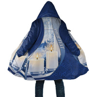 Personalized Finland Independence Day Cloak Blue-White Candles Snowy Forest